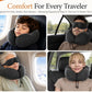 Airplane Travel Neck Pillow for Sleeping, 3D-Eye Mask & Earplugs Kit