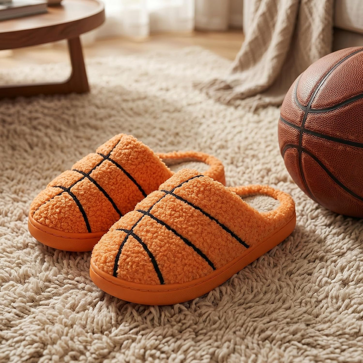 Kids Slippers, Warm Plush House Shoes with Non-Slip Sole