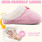 Girls Slippers Memory Foam Toddler Kids Comfort Wool-Like Plush Fleece Lined House Shoes for Indoor & Outdoor