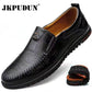 Genuine Leather Men Shoes Luxury Brand 2022 Casual Slip on Formal Loafers Men Moccasins Italian Black Male Driving Shoes