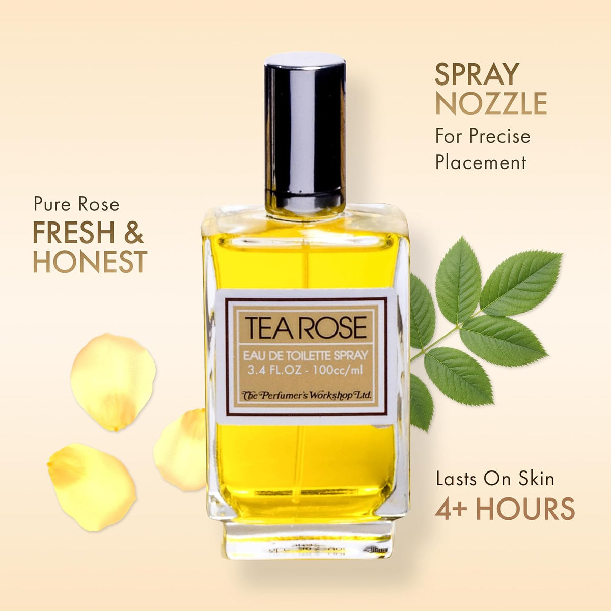 Tea Rose by Perfumers Workshop for Women - 3.4 Oz EDT Spray