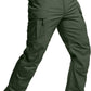 Men'S Flex Stretch Tactical Pants, Water Resistant Ripstop Cargo Pants, Lightweight EDC Outdoor Work Hiking Pants