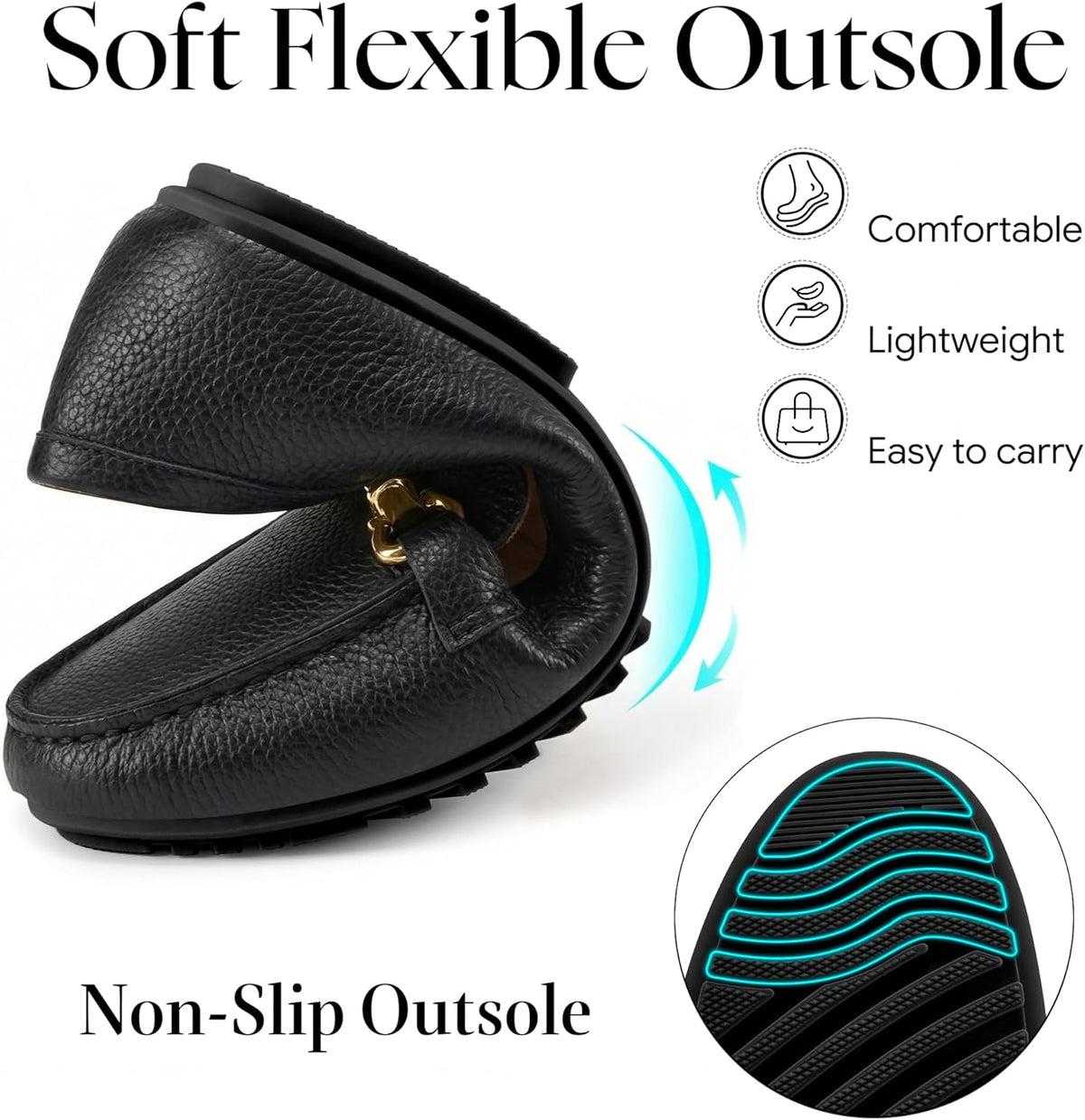 Loafers for Women Comfortable Slip on Business Work Flats Shoes Casual Driving Moccasins Penny Loafer