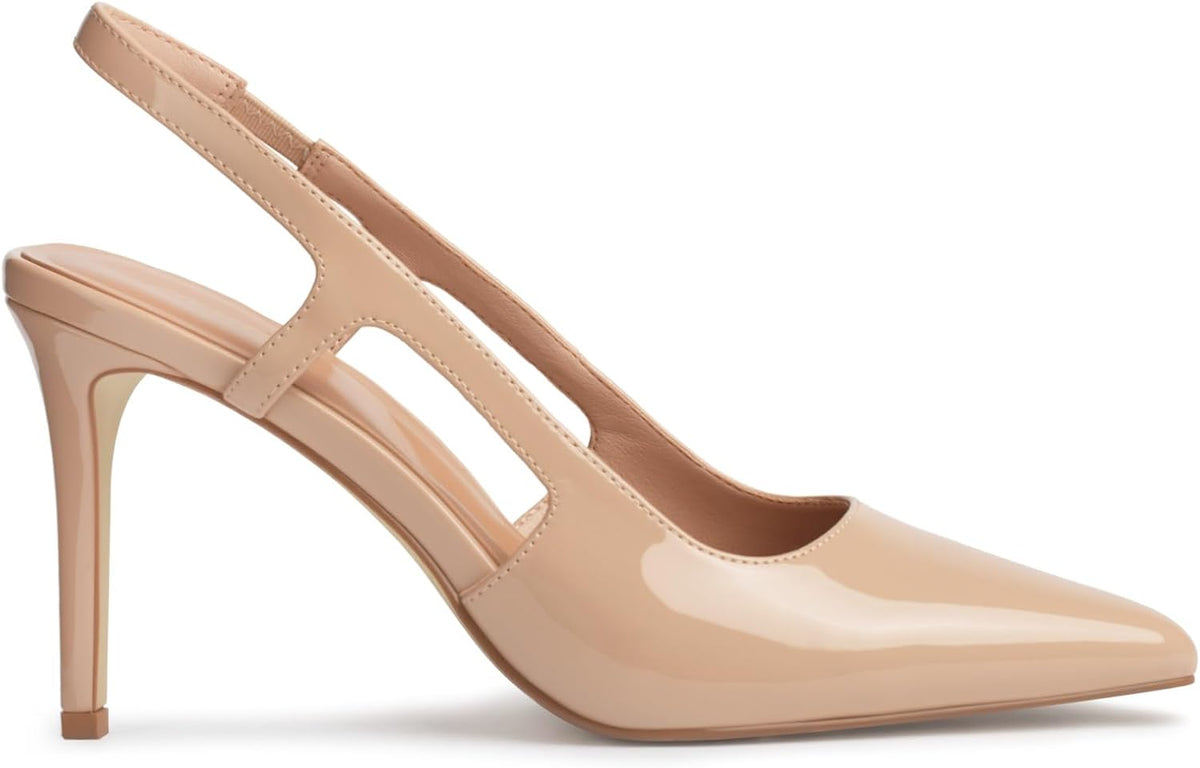 Slingback Heels for Women, Stiletto High Heels, Pointed Toe Pumps