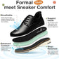 Boys Slip-On Dress Shoes, Kids Breathable Casual Oxford Sneakers