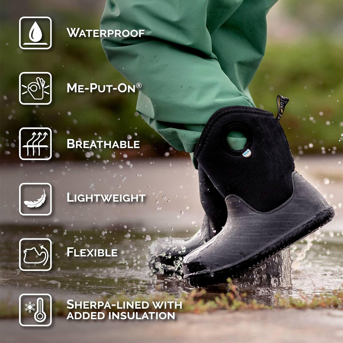 Girls' Waterproof Boots