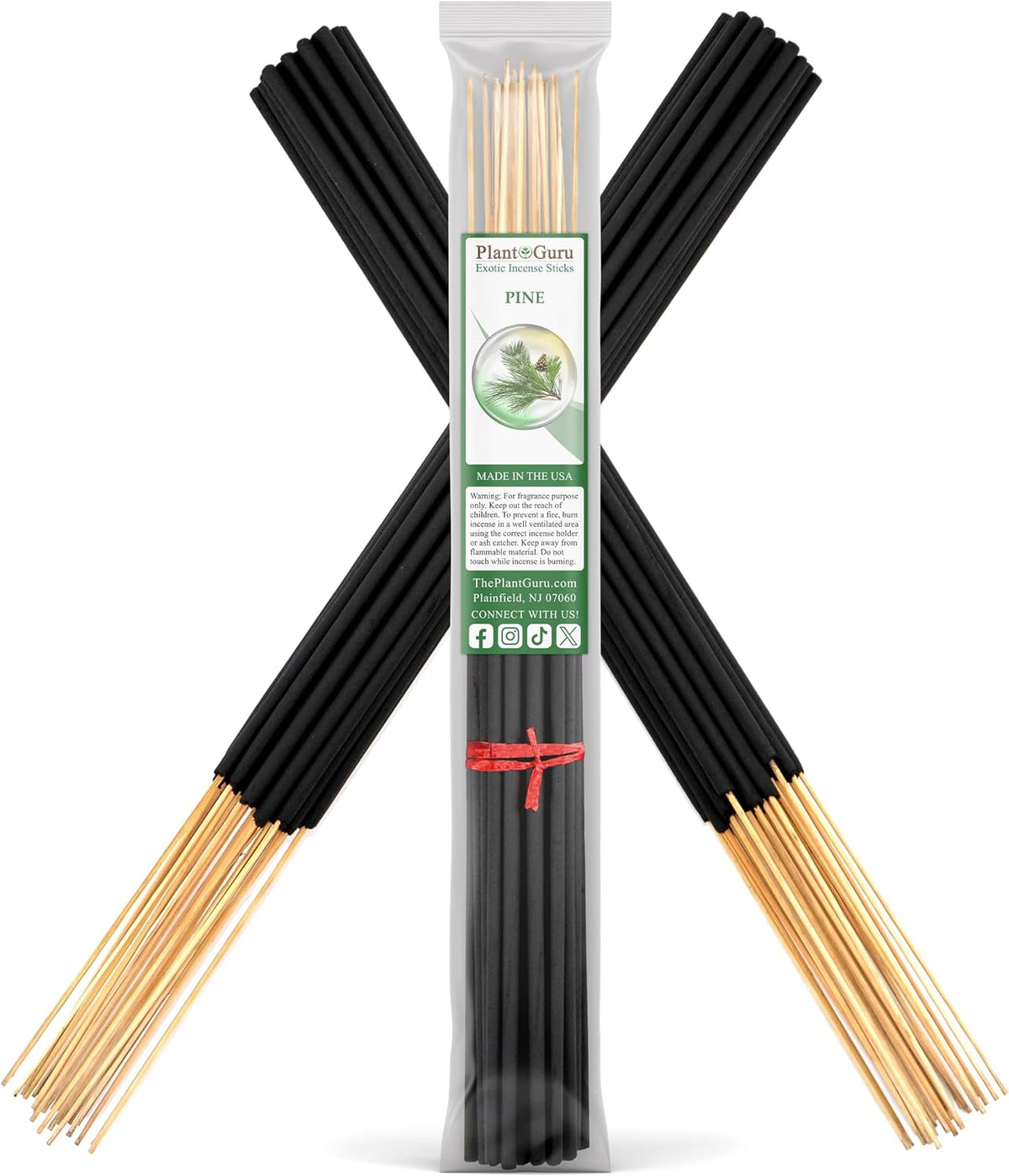 Pine Exotic Incense Sticks Jumbo 19 Inch Long - Bulk 1 Bundle 27 to 30 Sticks - Natural 19" Extra Large with a Smooth Aroma That Burns for 3 to 4 Hours Each.