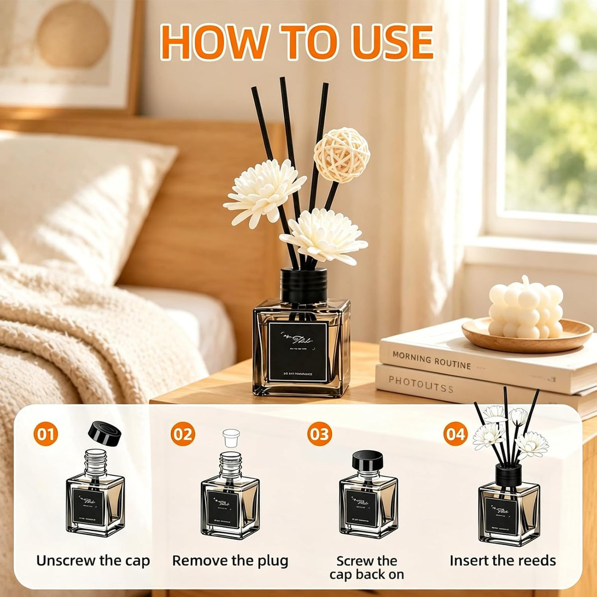 Reed Diffusers 1.76 Fl Oz Multi-Purpose Liquid Aromatherapy Fragrance