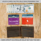Minimalist Wallet for Men RFID Leather Bifold Slim Billfold with ID and Card Slots