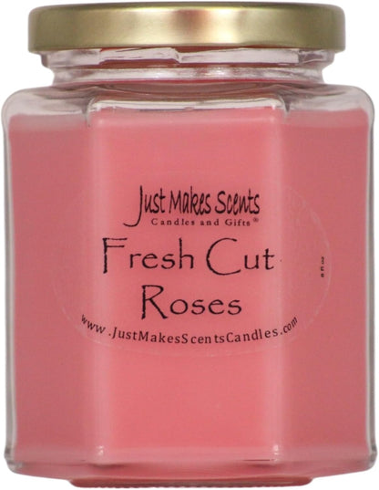 Fresh Cut Roses Scented Blended Soy Candle by