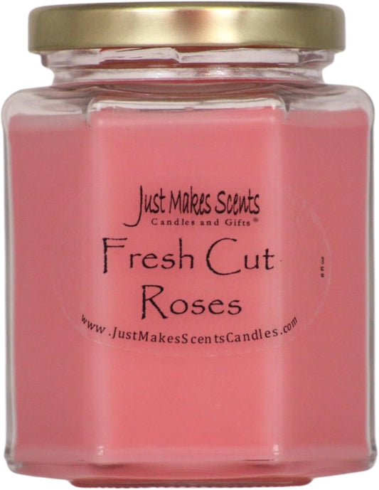 Fresh Cut Roses Scented Blended Soy Candle by