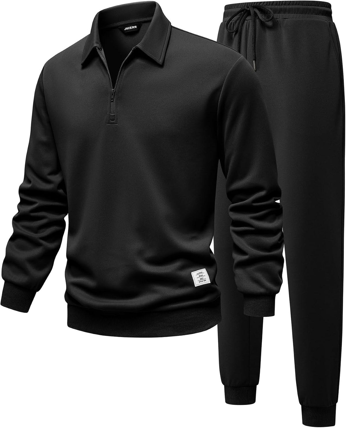Men'S Tracksuit 2 Piece Outfits Quarter Zipper Sweatsuit