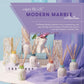 Capri Blue Modern Marble Reed Diffuser Set - Includes Reed Diffuser Sticks, Scented Oil & Glass Bottle - Luxury Scents for Bedroom Decor & Bathroom Air Freshener - Volcano (5.7 Fl Oz)