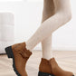 Girls Ankle Boots Low Block Heel Glitter Bowknot Zipper Chelsea Booties Little Kid Big Kids