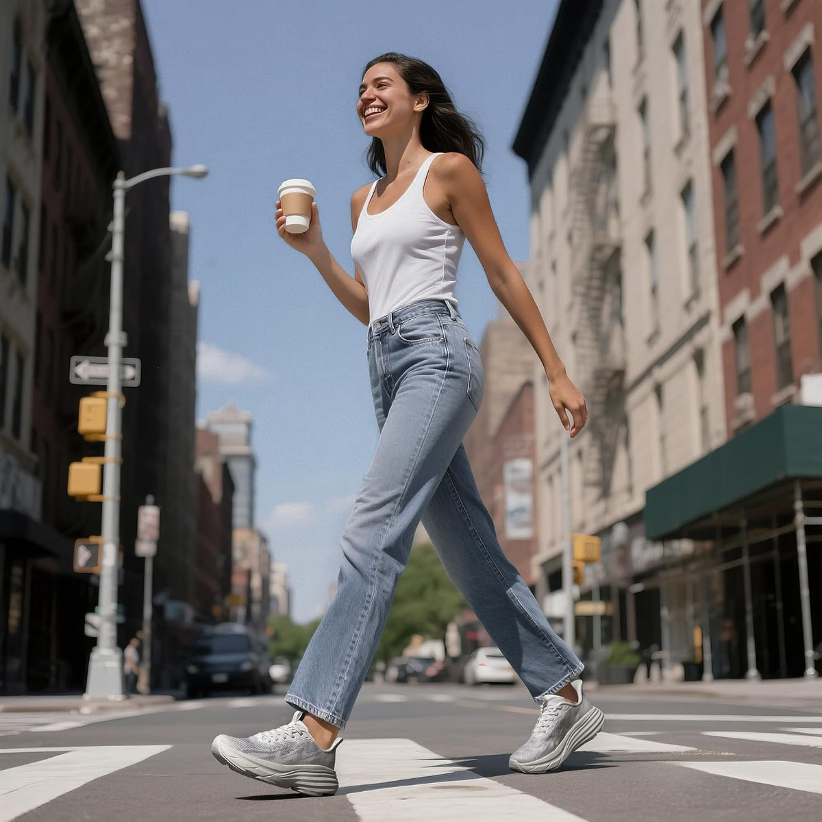 Women'S Slip on Walking Shoes Running Sneakers