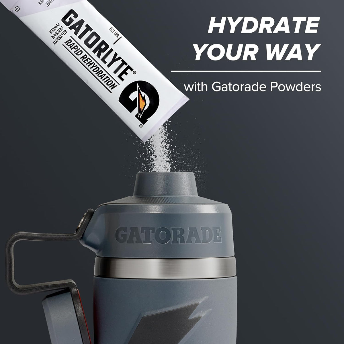 'Overtime' 22Oz Stainless Steel Water Bottle, Twist Cap, White