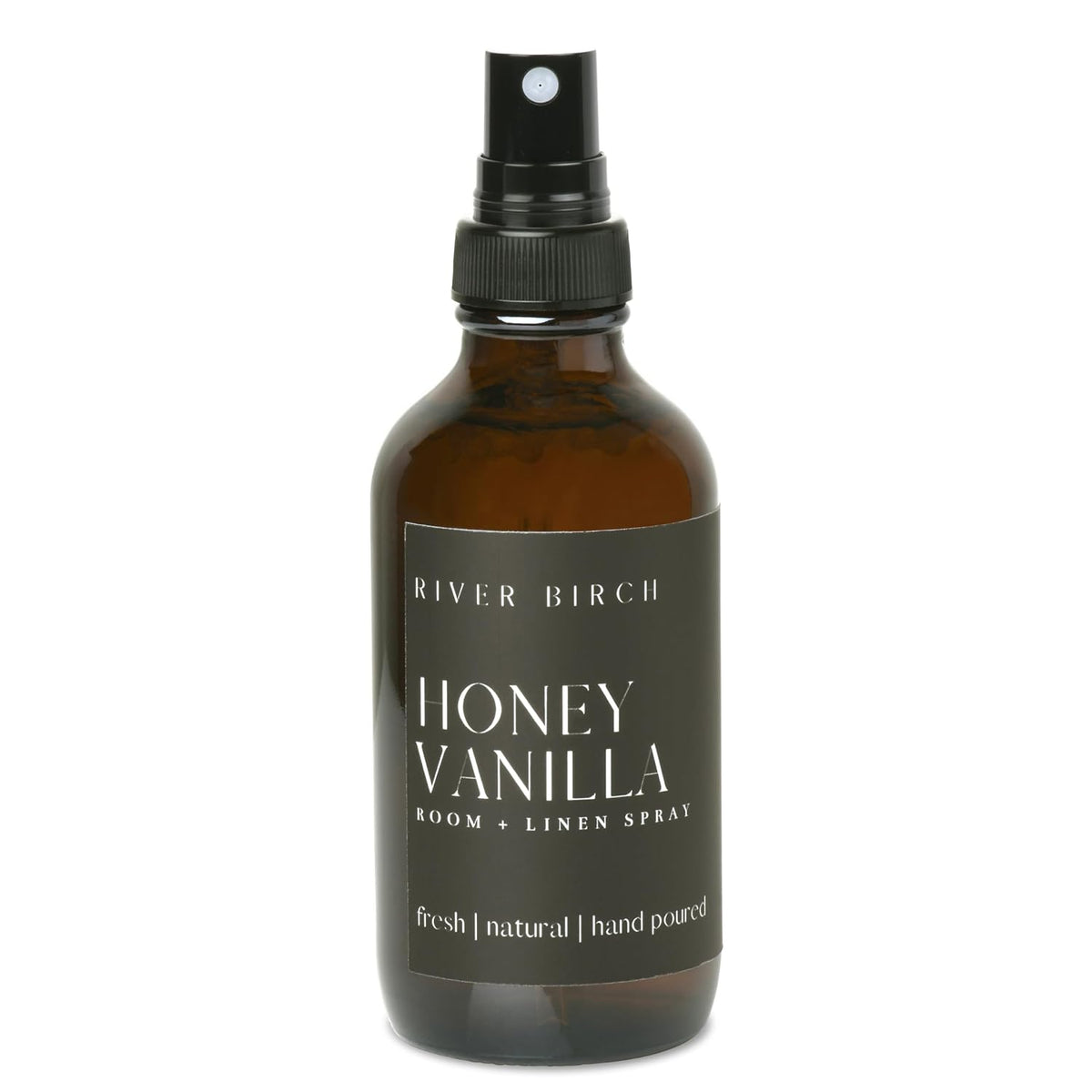 Luxury Linen and Room Spray - Home Signature Scent Honey Vanilla Room Fragrance Spray - Fragrant Fresh Linen Air Freshener for Bedding - Handmade in Texas - 4 Oz Glass Amber Bottle