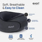 Memory Foam Travel Neck Pillow, 360° Support for Airplane & Car