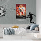 Soccer Superstar Cristiano Ronaldo Signed Poster for Kids Fans Room Bedroom Wall Decor-Sports Star Posters Canvas Art Print Picture for Teen Boy Birthday Gifts