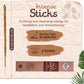 8Pcs Wildly Harvested Thick Palo Santo Incense Sticks (Sandalwood), 9” Long - Eco Friendly, Non-Toxic, Aromatic Incense Sticks (1Hr Burning Time) to Heal & Calm Your Body and Environment