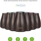 100Ml Essential Oil Diffuser for Home with 6 Oils Gift Set, Brown