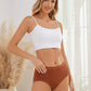 High Waisted Cotton Underwear for Women Ladies Lace Panties 4 Pack