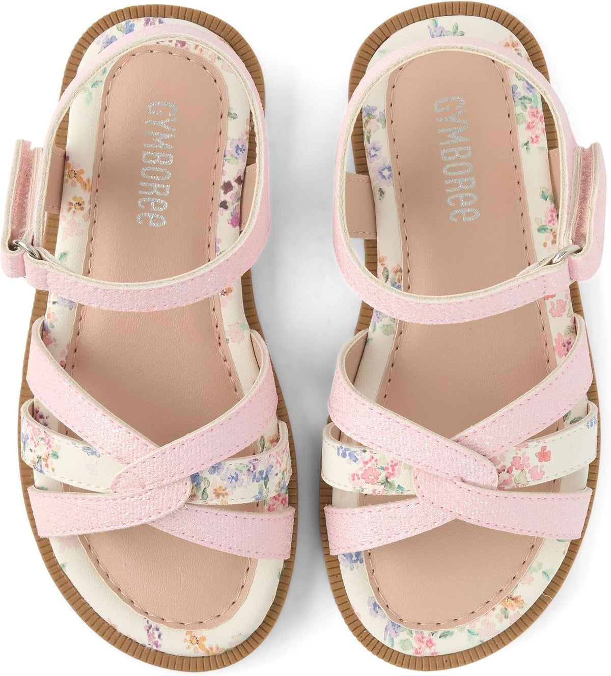 Girls' Toddler Flat Sandal with Adjustable Ankle Strap