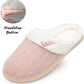 Women'S Fuzzy House Slippers Memory Foam Cute Ladies Home Shoes