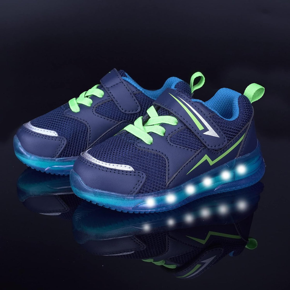 Toddler Boys Girls Light up Shoes LED Flashing Lightweight Mesh Breathable Adorable Running Sneakers for Toddler and Little Kid