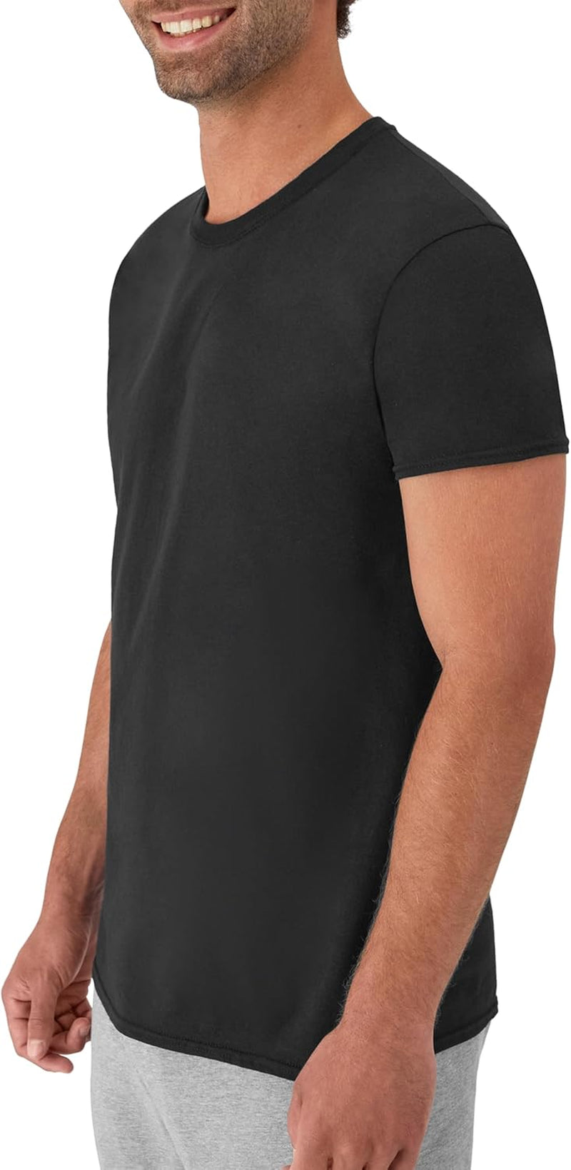 Men'S Undershirt Packs, Stay-Tucked Soft Cotton Undershirts, Best Undershirts for Men, White/Black/Asstd Multipacks