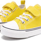 Toddler Boys and Girls Sneakers Low Top Adjustable Strap Canvas Shoes for Kids