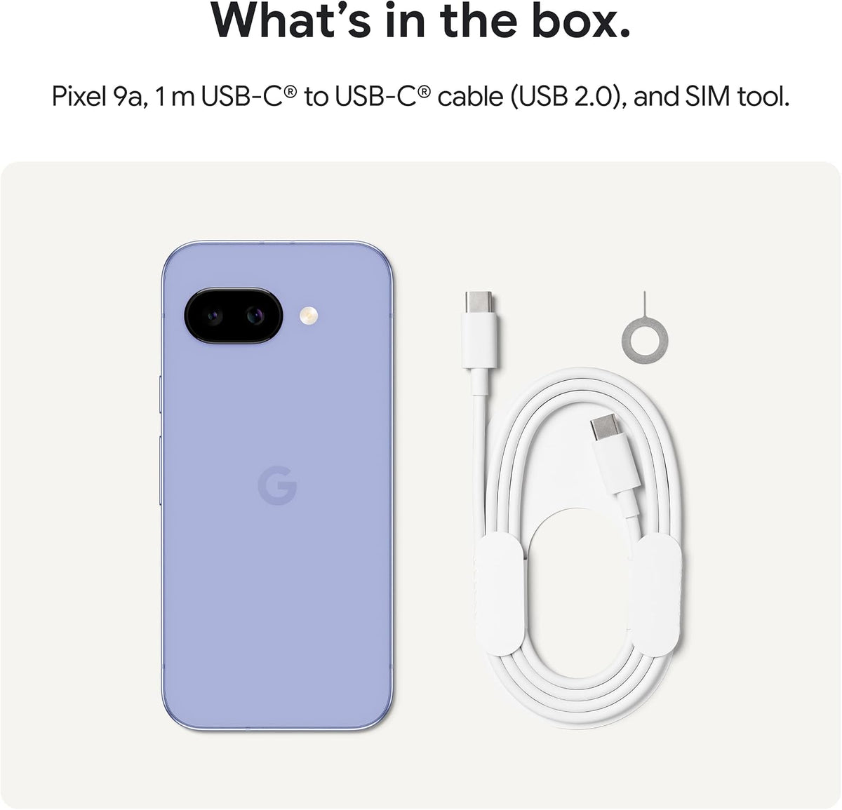 Google Pixel 9A with Gemini - Unlocked Android Smartphone with Incredible Camera and AI Photo Editing, All-Day Battery, and Powerful Security - Iris - 128 GB