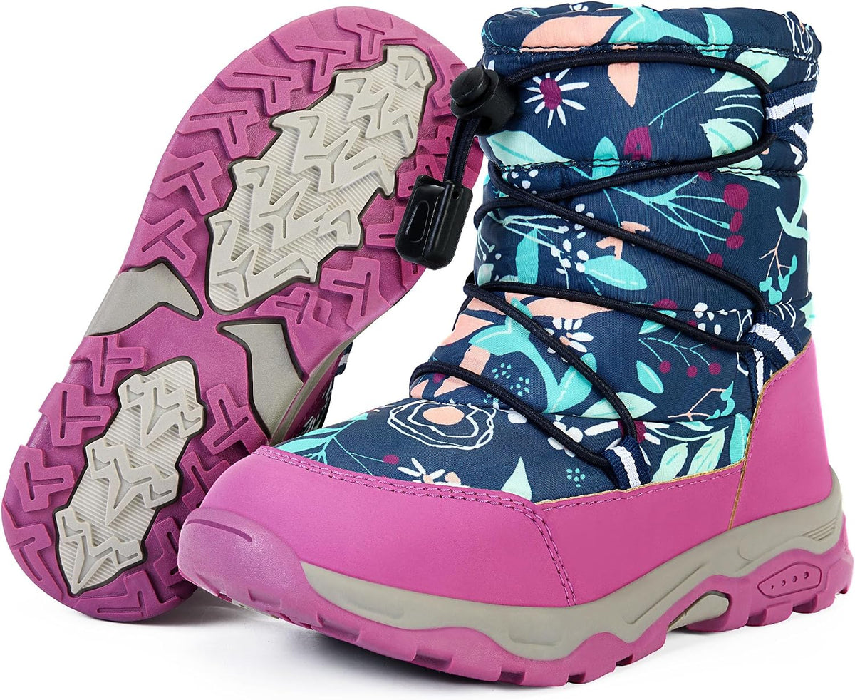 Toddler Snow Boots Boys Girls Kids Winter Waterproof Shoes