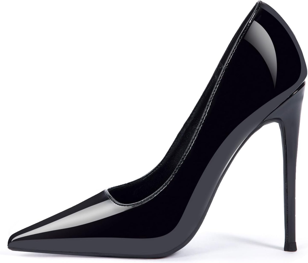 Women'S 4.7 Inch Pumps Pointy Toe Stiletto Sexy High Heels Work Party Wedding Shoes