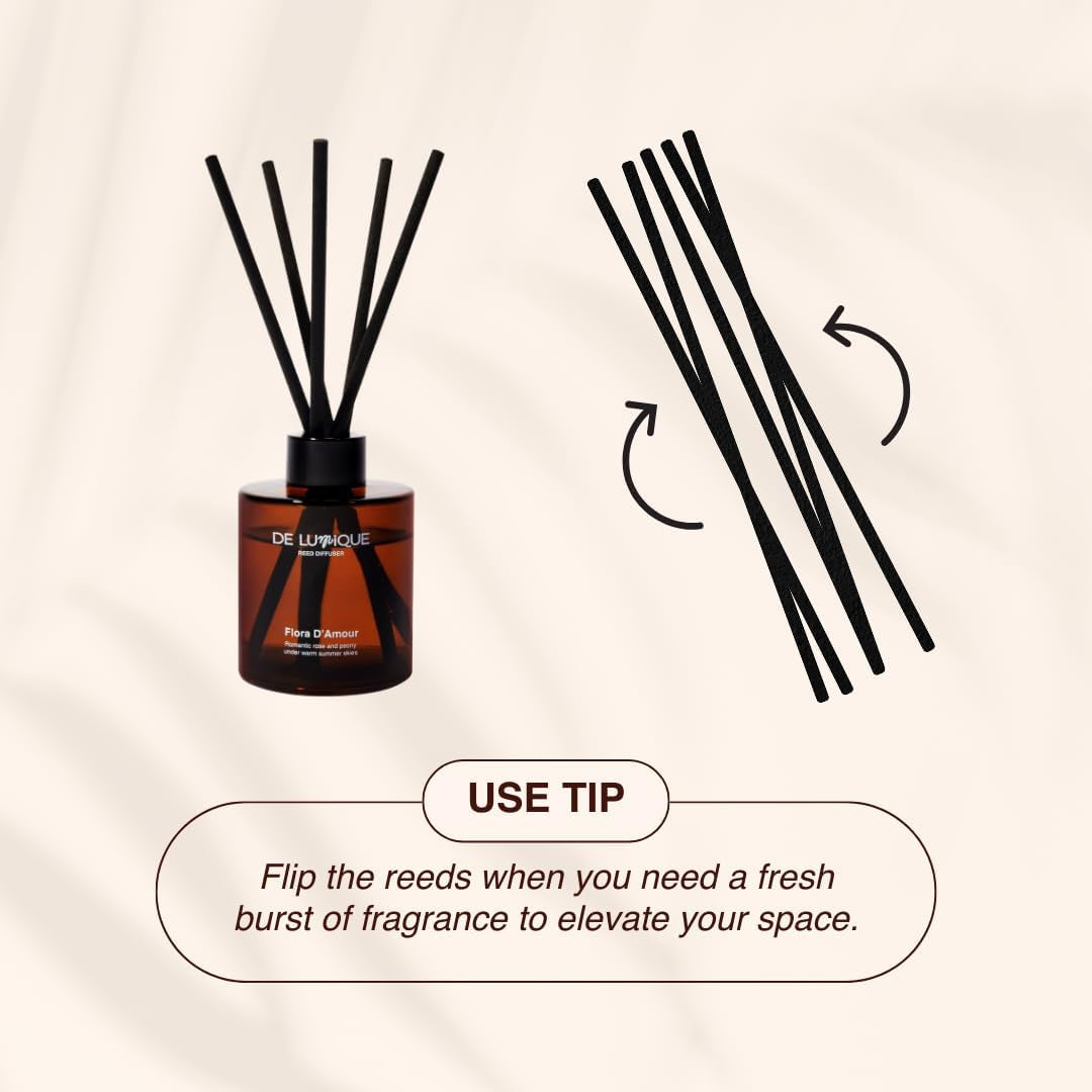 Golden Reverie Scent Aroma Diffuser for Home – Reed Diffuser with Essential Oils – Long Lasting Room Scent Diffuser, Vanilla Pear Scent – 150Ml
