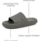 Omar Mens Slides Pillow Slippers for Men Ultra Cushioned Cloud Slides Waterproof Lightweight Sandals Quick Drying Non Slip Shower Shoes