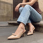 Women'S Closed Toe Heels Slingback Pumps Dress Shoes