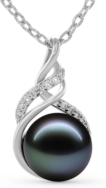 Tahitian Black Pearl Necklaces for Women - Wife Christmas Gift Ideas