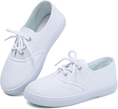 Boy'S Girl'S Kids White Canvas Shoes(Toddler/Little Kids/Big Kids)