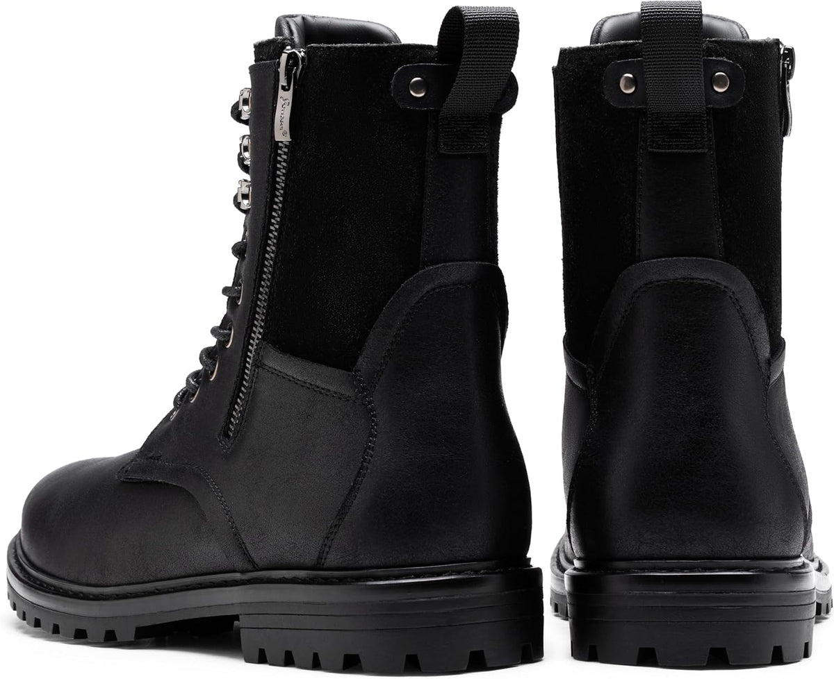 Boots for Men Leather Casual Shoes Combat Boots