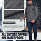 Men'S Packable Rain Jacket Waterproof Lightweight Raincoat