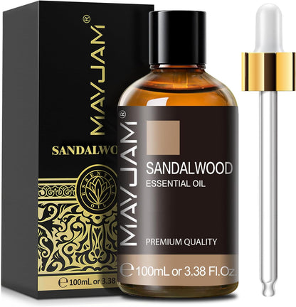 Sandalwood Essential Oil for Diffuser Soap Candle Making, 3.38FL.OZ