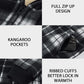 Heavy Thick Hoodies for Men Plaid Flannel Sherpa Lined Zip up Coat