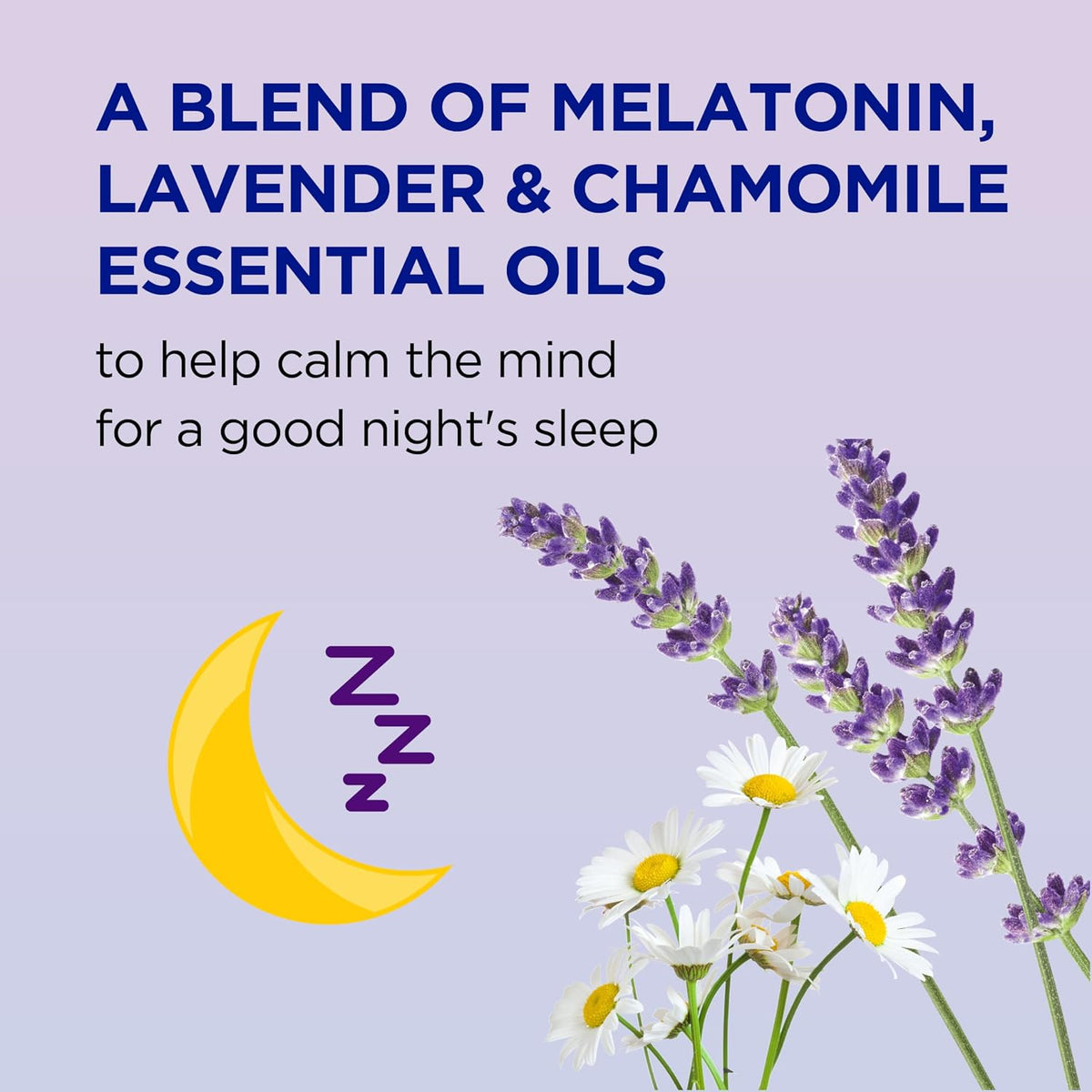 Calm Blend Spray with Melatonin, Lavender & Chamomile Essential Oils, 6 Fl Oz (Pack of 3)