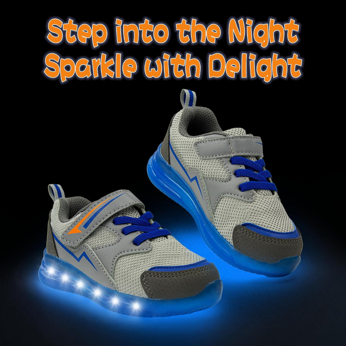 Toddler Light up Shoes for Boys Girls LED Flashing Tennis Sneakers