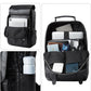 Leather Backpack Fits 15.6 Inch Laptop Vintage Backpack Waterproof Flap Bookbag for Men Leather Travel Backpack for Men Casual Knapsack Black