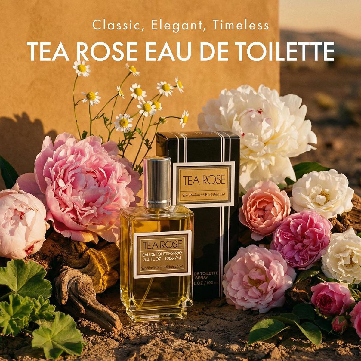 Tea Rose by Perfumers Workshop for Women - 3.4 Oz EDT Spray