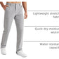 Mens Golf Pants Stretch Work Dress Pants 30"/32"/34" Quick Dry Lightweight Casual Comfy Trousers with Pockets