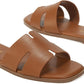 Women'S Dressy Flat Sandals, Slip on Slide with Comfortable Memory Foam Support, Summer Beach Slide