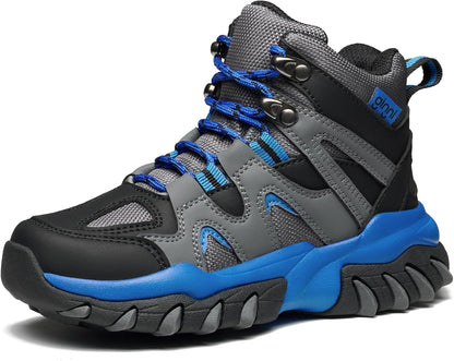 Boys Girls Hiking Boots, Kids Breathable High Top Lace up Sneakers